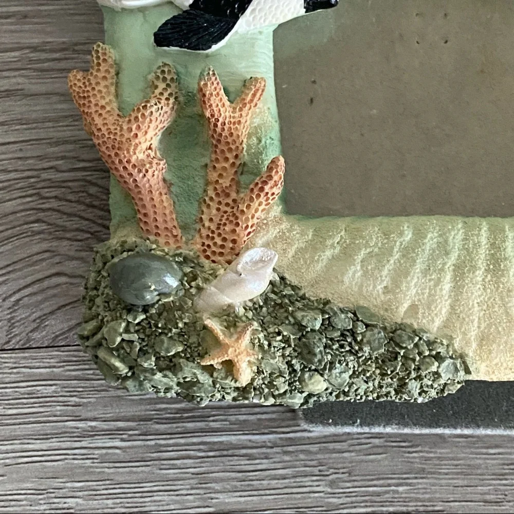 VTG Ocean Fish Shell  Starfish Beach Picture Frame